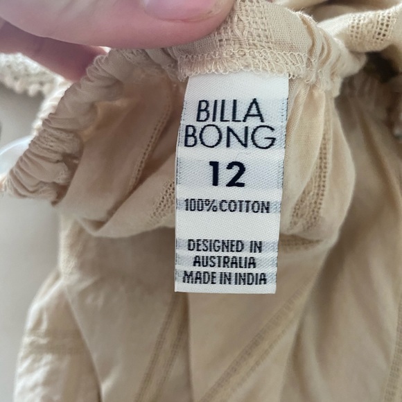 Billabong tan crotchet tank top - Picture 2 of 4